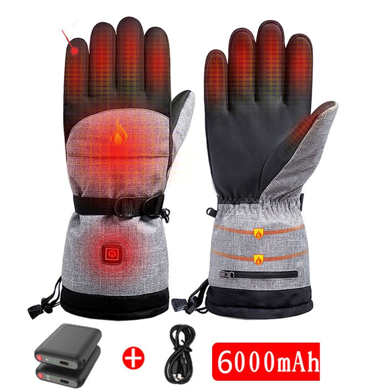 Electric Heated Ski Gloves