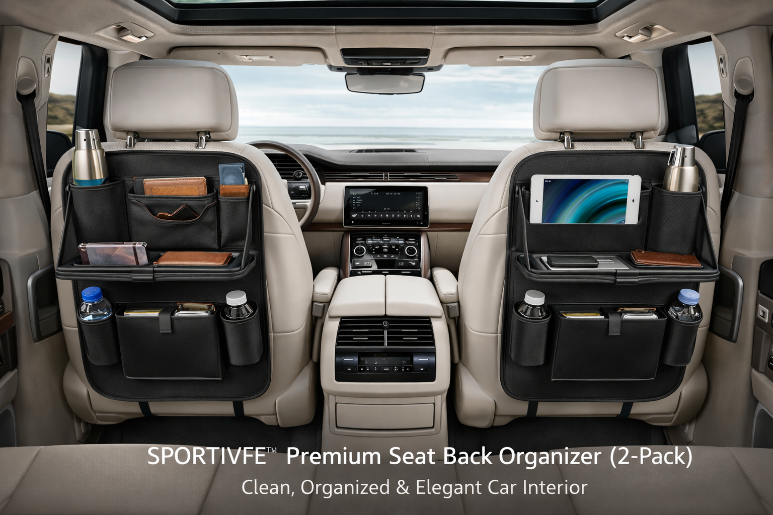 SPORTIVFE™ Premium Seat Back Organizer (2-Pack)