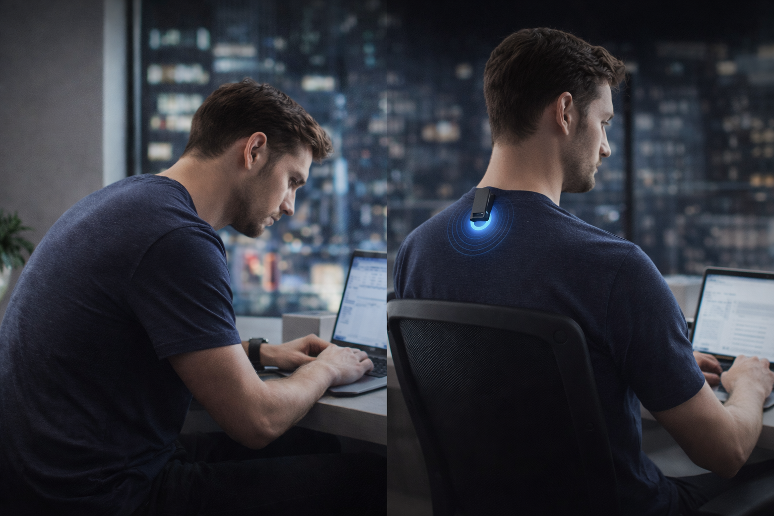 Smart Posture Alert Device – Clip/ Wearable
