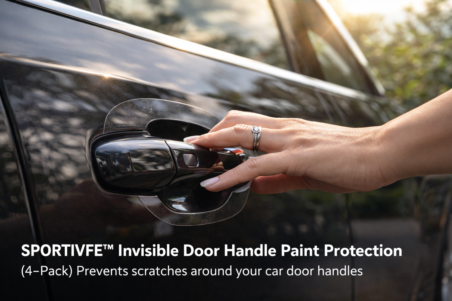 SPORTIVFE™ Invisible Door Handle Paint Protection (4-Pack)