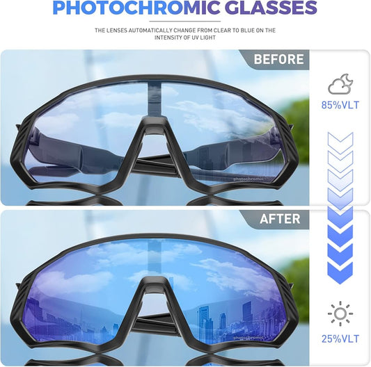 KAPVOE New Technology Nano Lenses Cycling Glasses