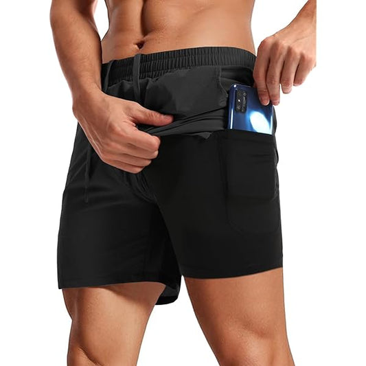 Fitness Run Shorts Pocket Outdoor Traning