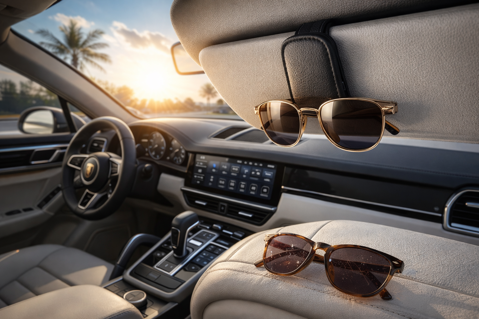 SPORTIVFE™ Magnetic Sunglasses Holder (2-Pack)